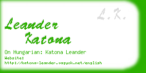 leander katona business card